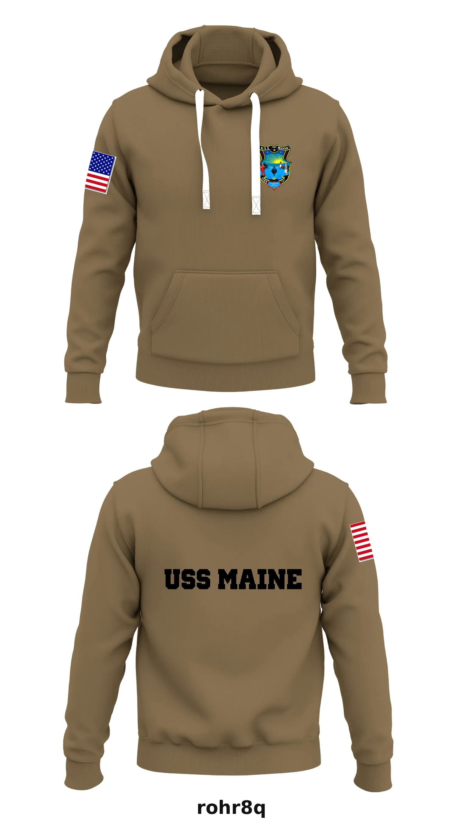USS MAINE  Store 1  Core Men's Hooded Performance Sweatshirt - rohr8q