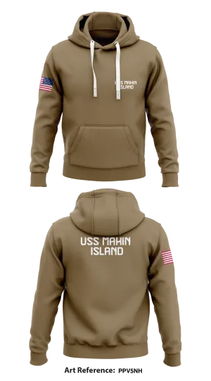 USS MAKIN ISLAND Store 1  Core Men's Hooded Performance Sweatshirt - pPv5nH
