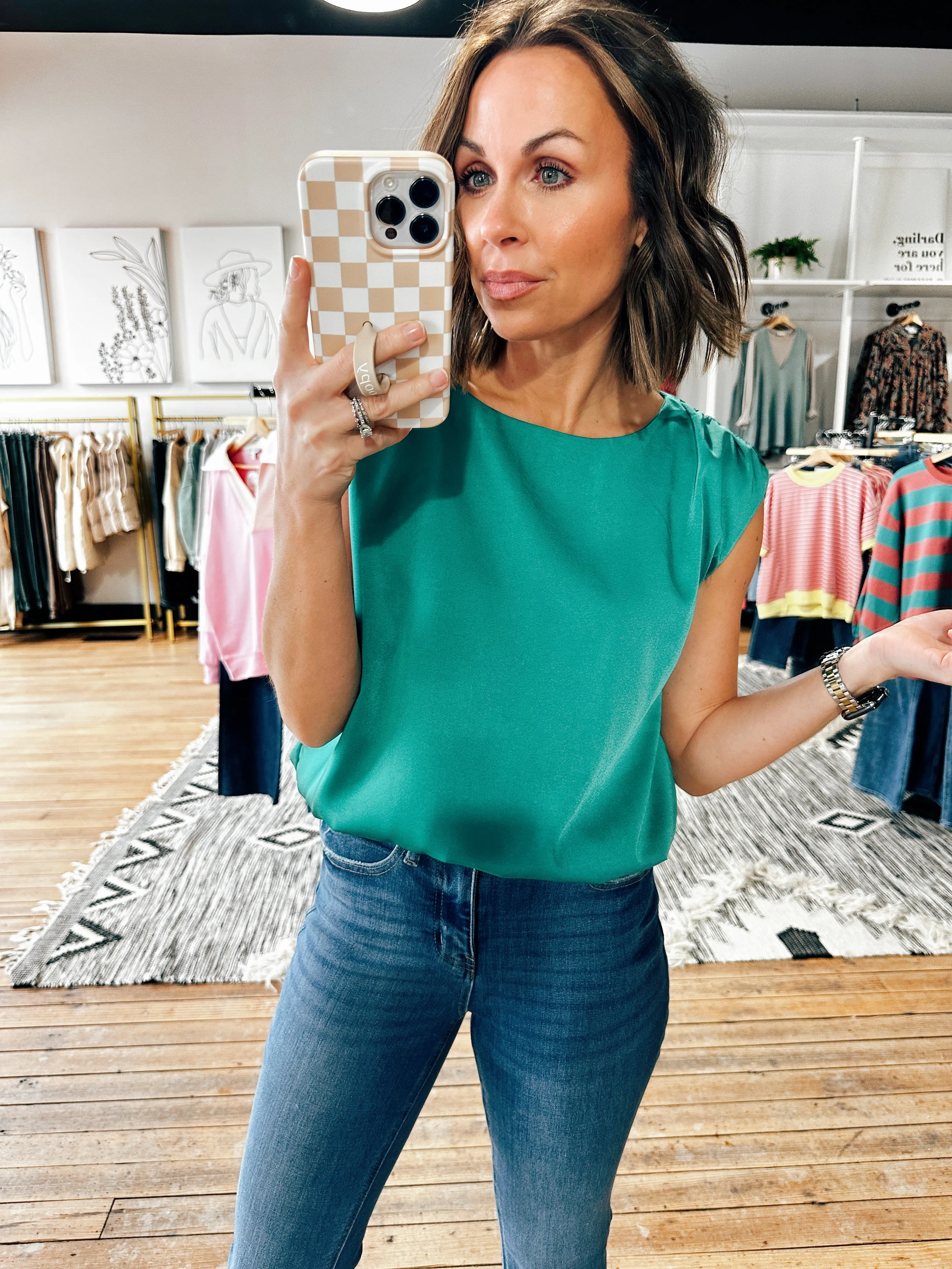 Vera Sleeveless Blouse Top-2 Colors
