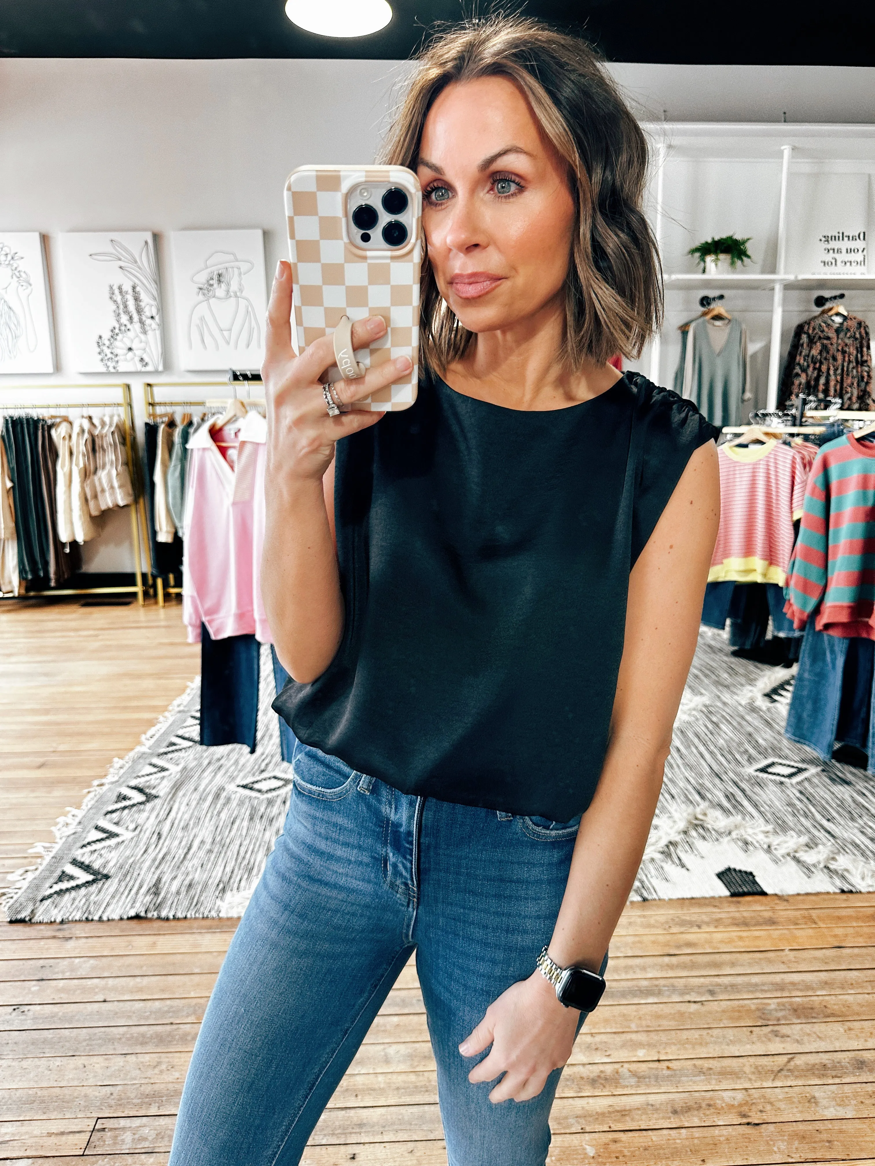 Vera Sleeveless Blouse Top-2 Colors