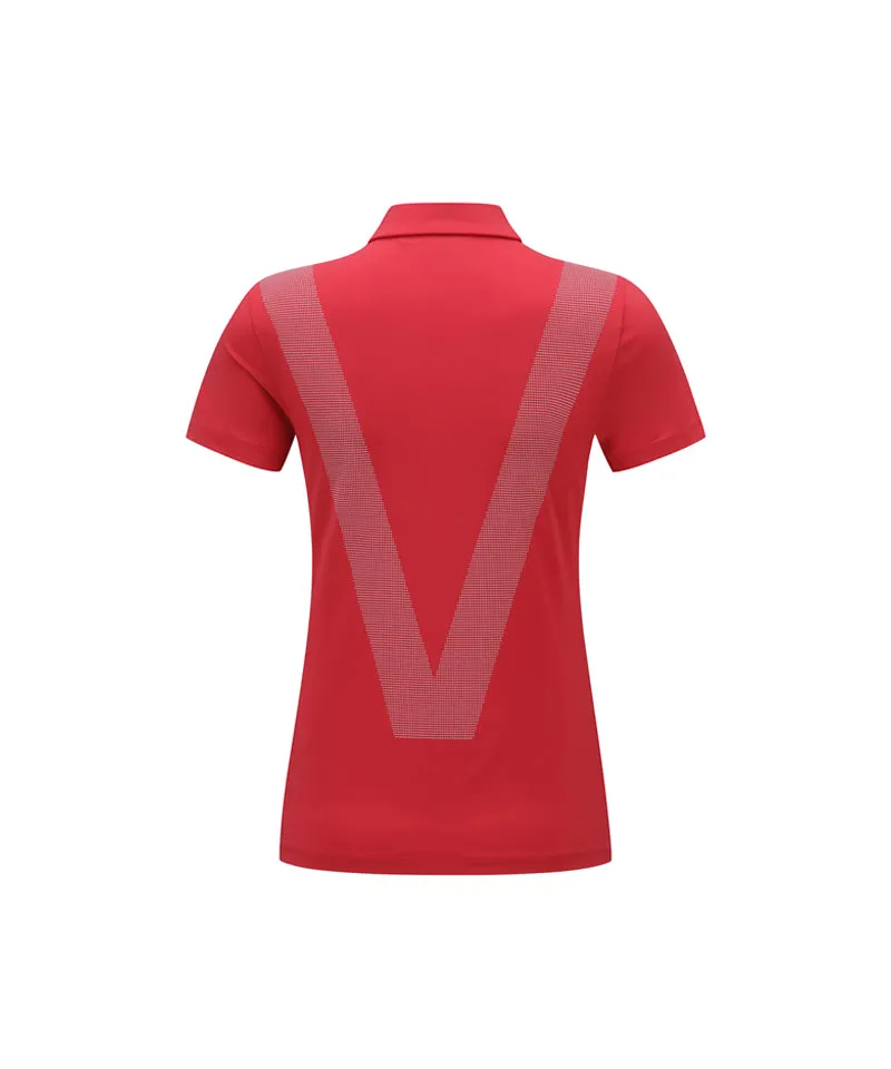 Vice Golf Atelier Women V Signature Polo T-Shirts - Red
