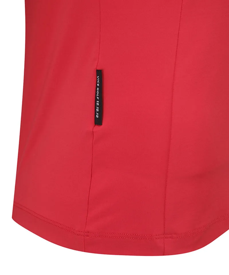 Vice Golf Atelier Women V Signature Polo T-Shirts - Red