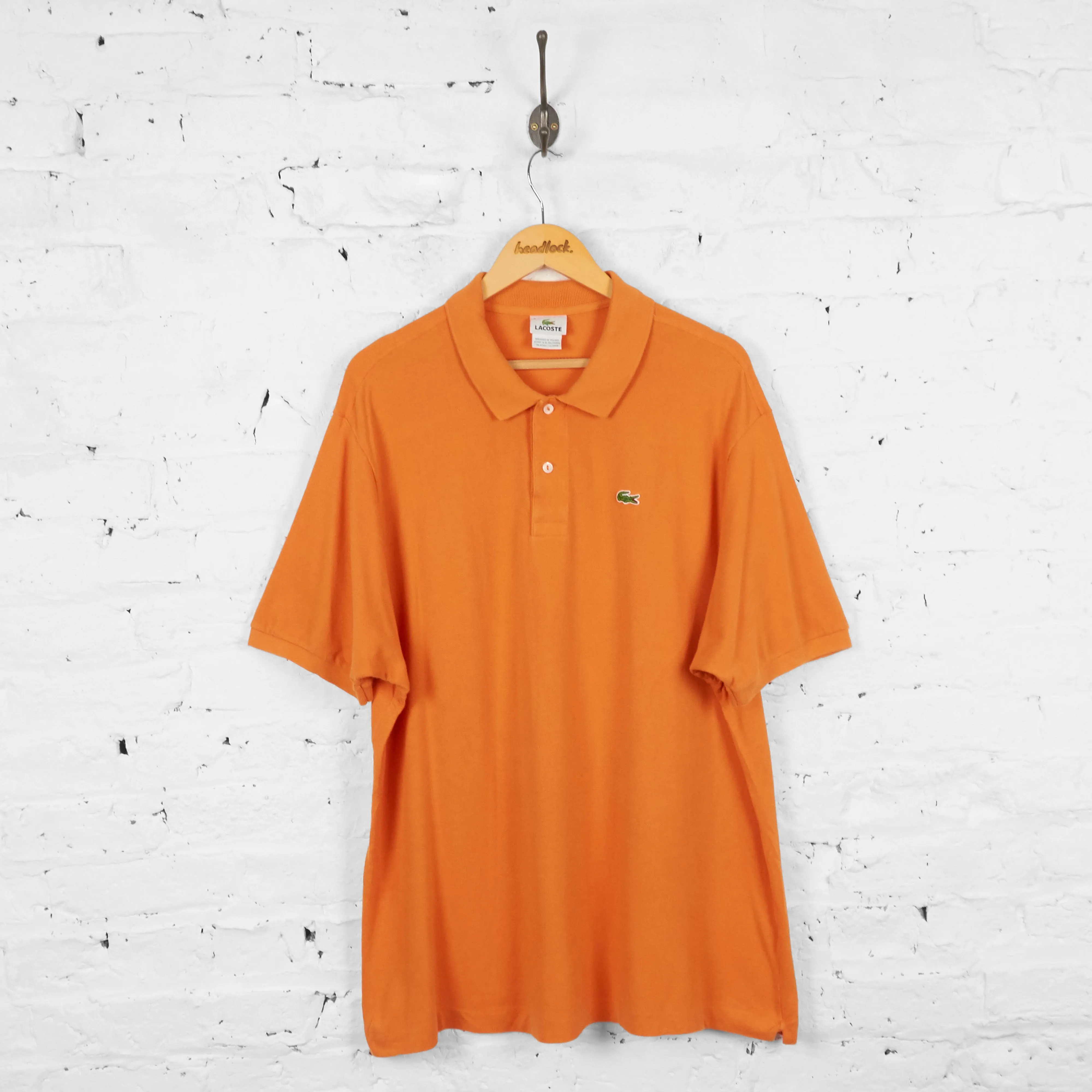Vintage Lacoste Polo Shirt - Orange - XL