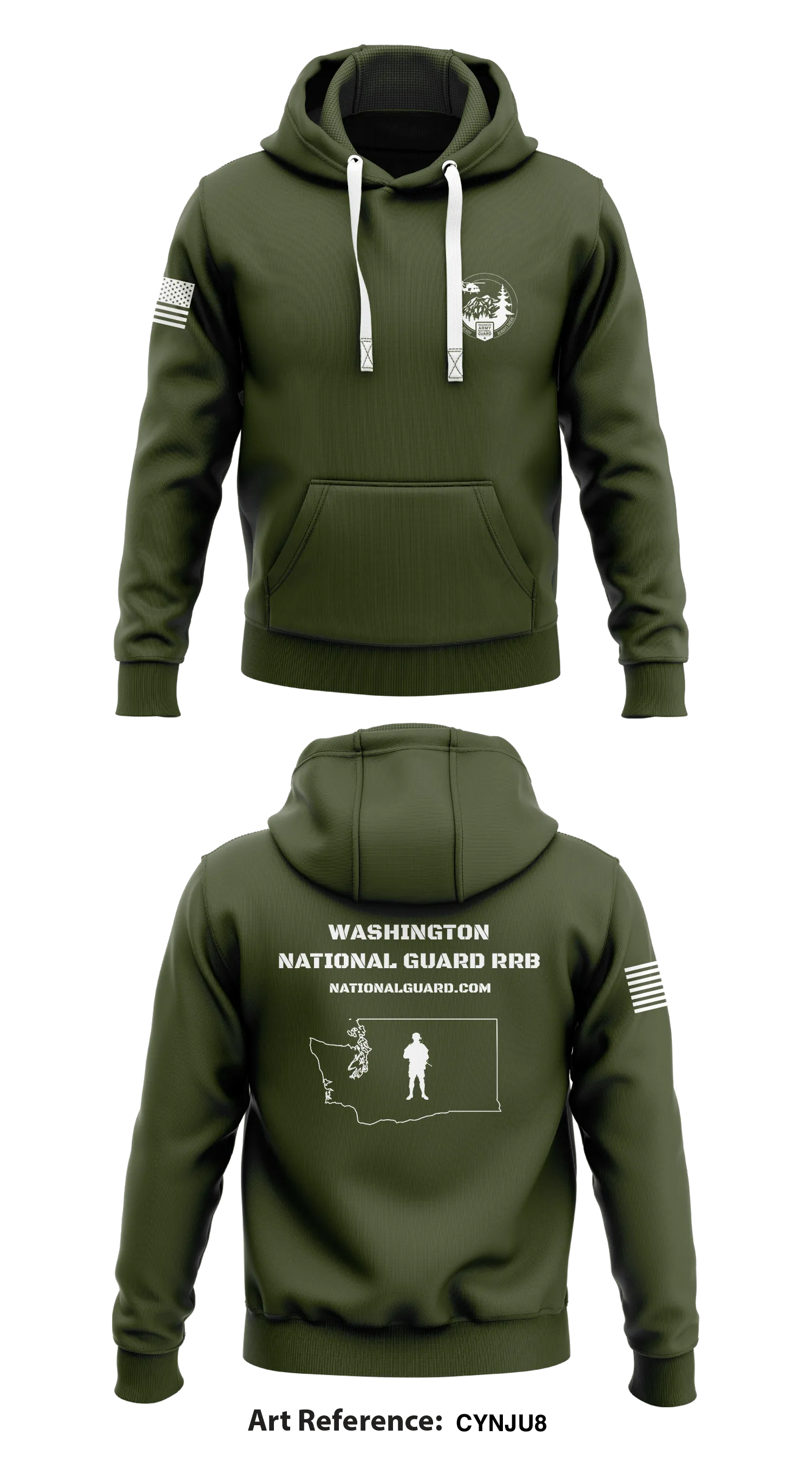 Washington National Guard RRB Store 1  Core Men's Hooded Performance Sweatshirt - cYNju8