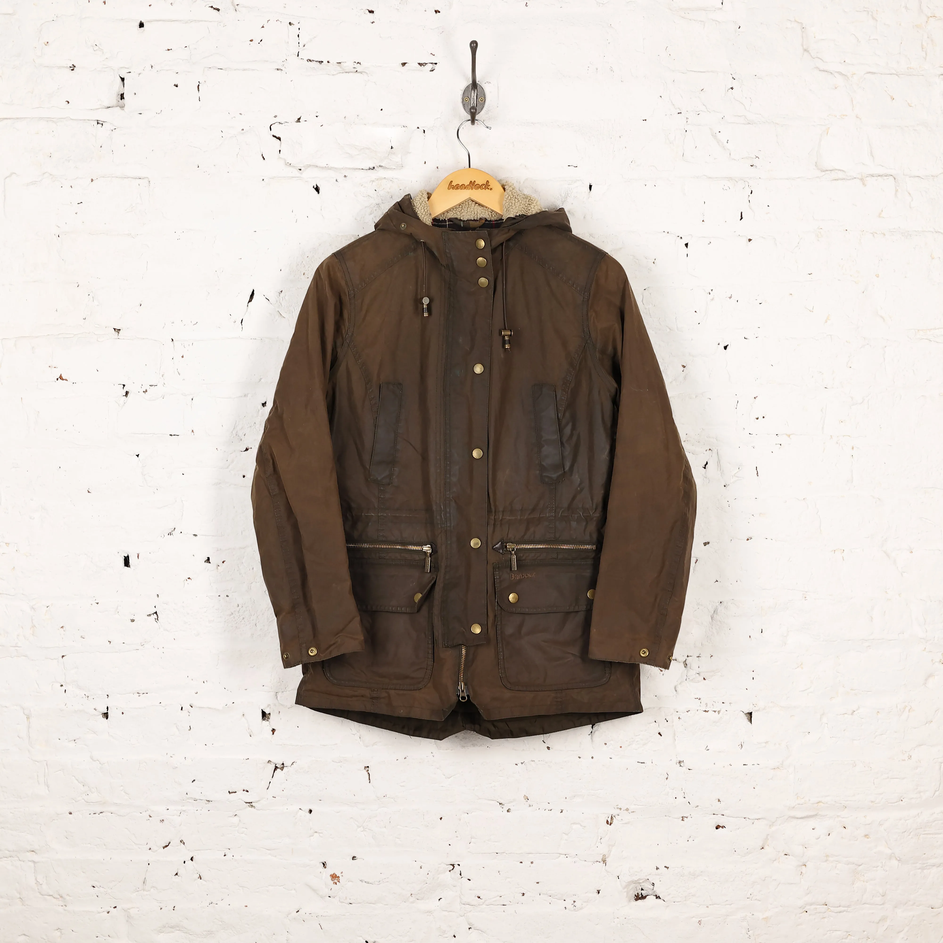 Women's Barbour Kelsall Wax Jacket Coat - Green - Women's M