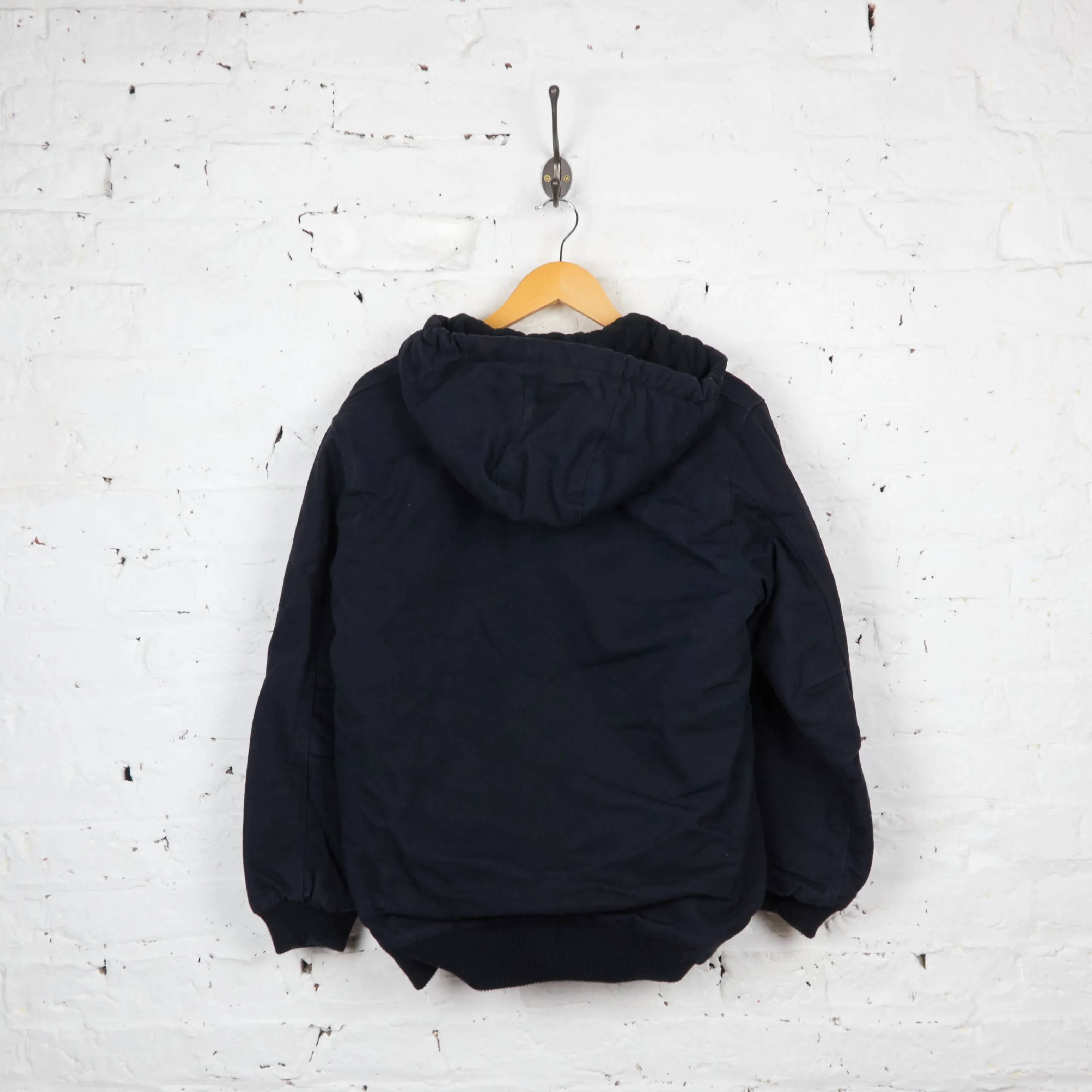 Womens Carhartt Hooded Work Jacket - Black - Womens XL