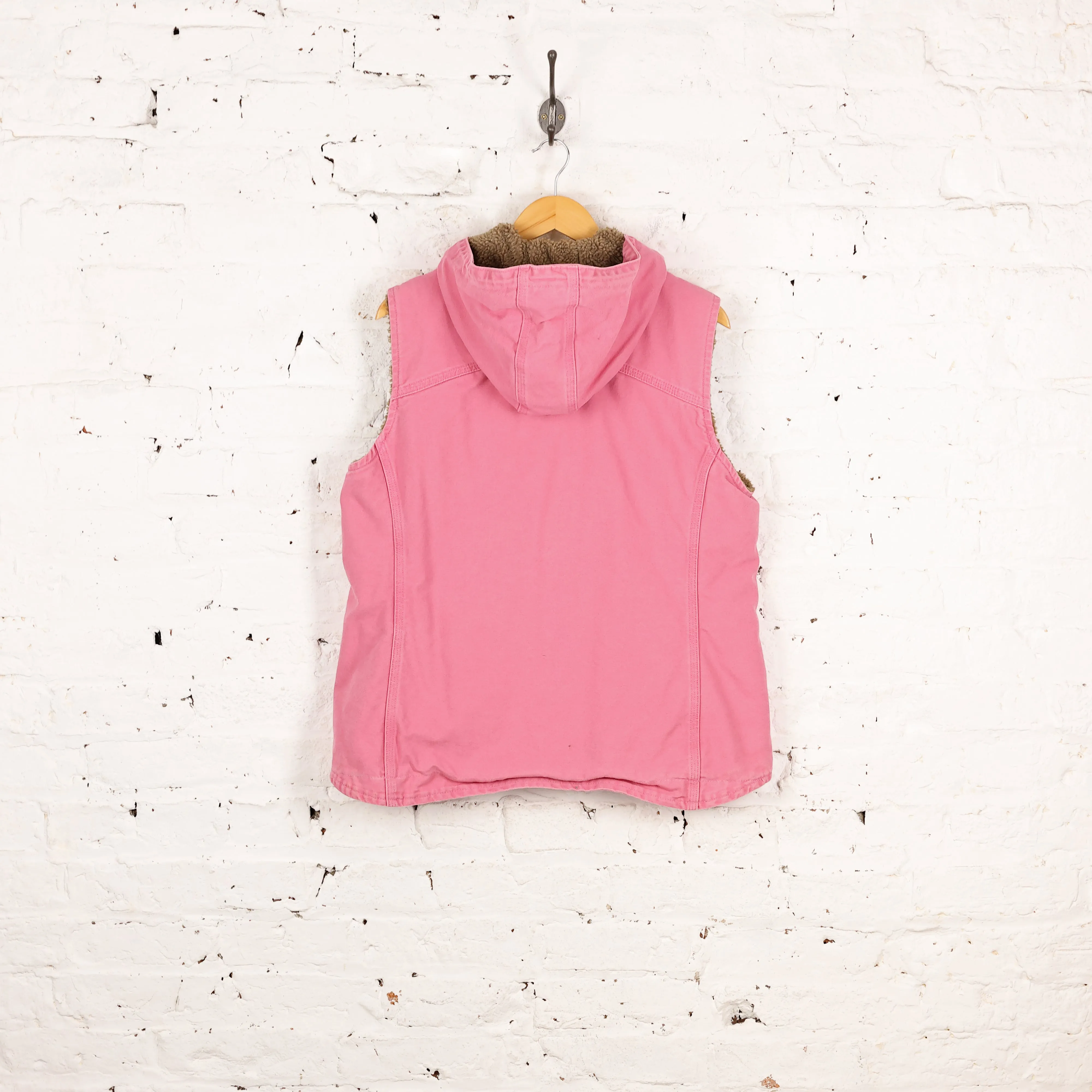Women's Carhartt Sleeveless Work Gilet Jacket - Pink - Women's L