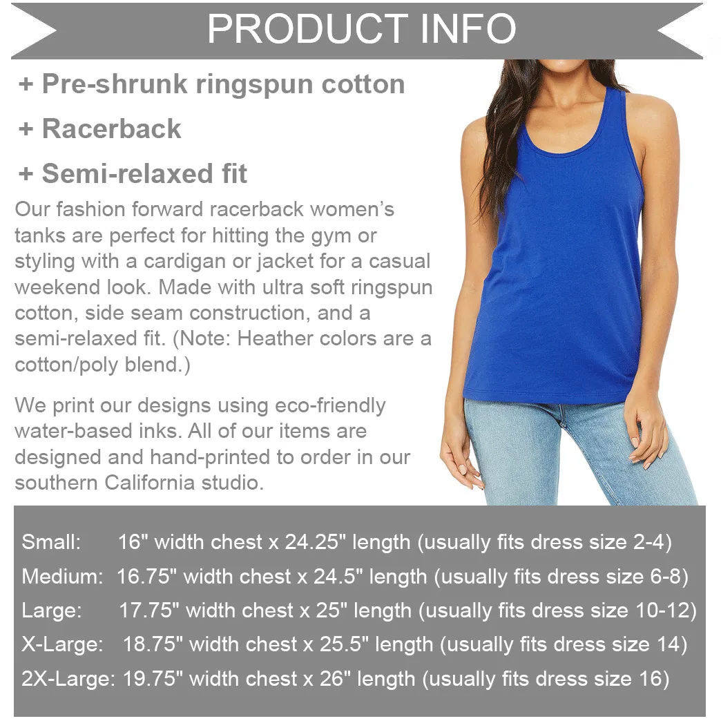 Women's Fine Thanks Racerback Tank Top