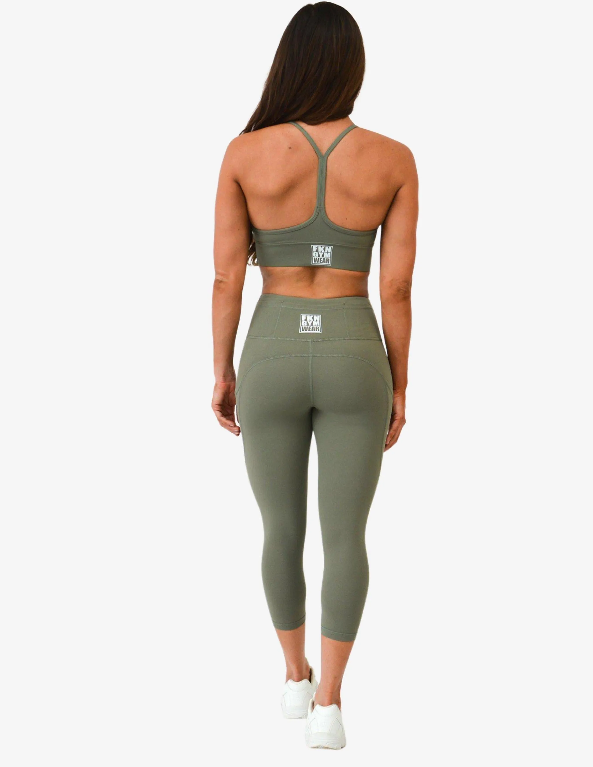WOMEN'S GYM CROP TOP | SUPER KHAKI