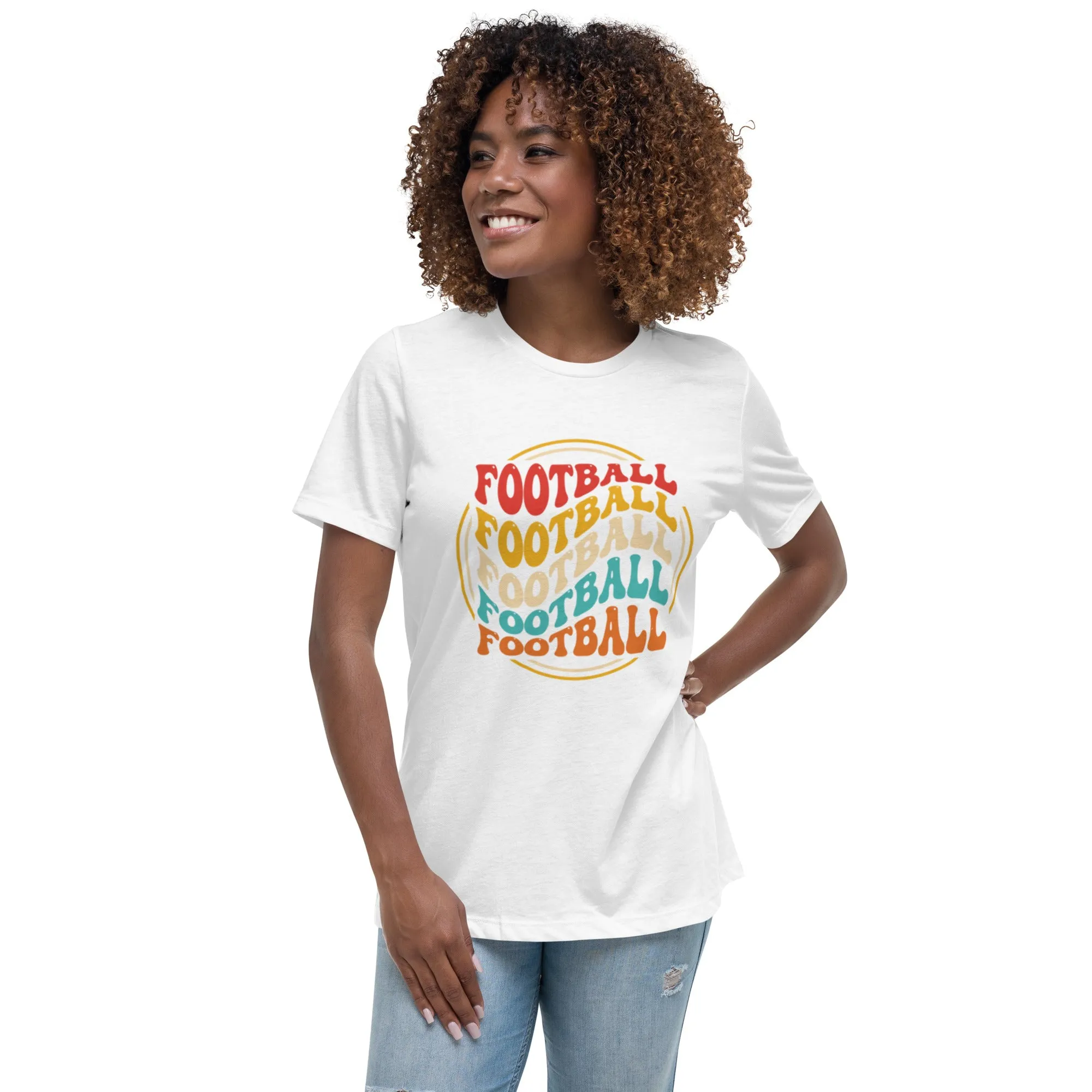 Women's Relaxed T-Shirt, Soccer/ Football, World T Shirt, S -3XL