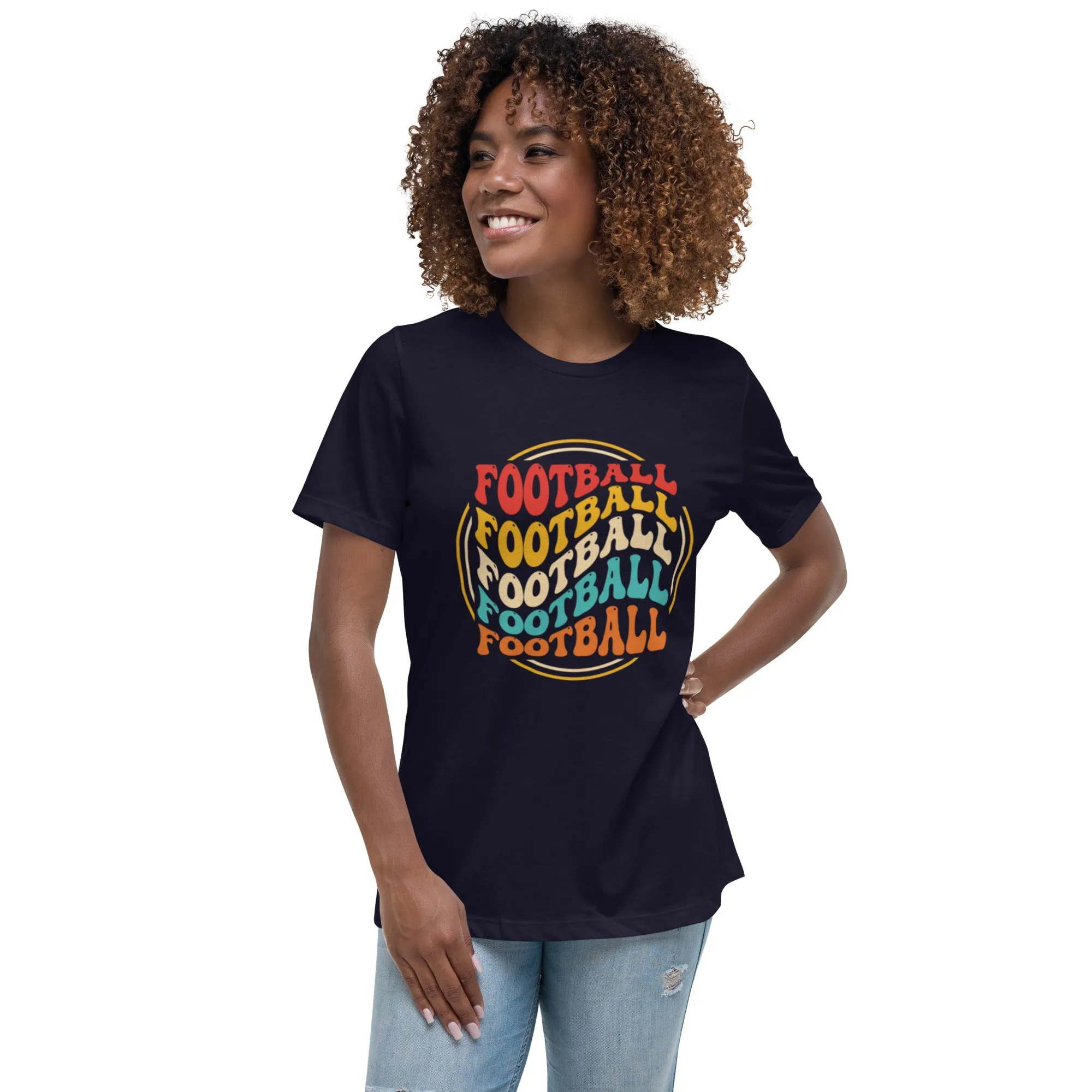 Women's Relaxed T-Shirt, Soccer/ Football, World T Shirt, S -3XL
