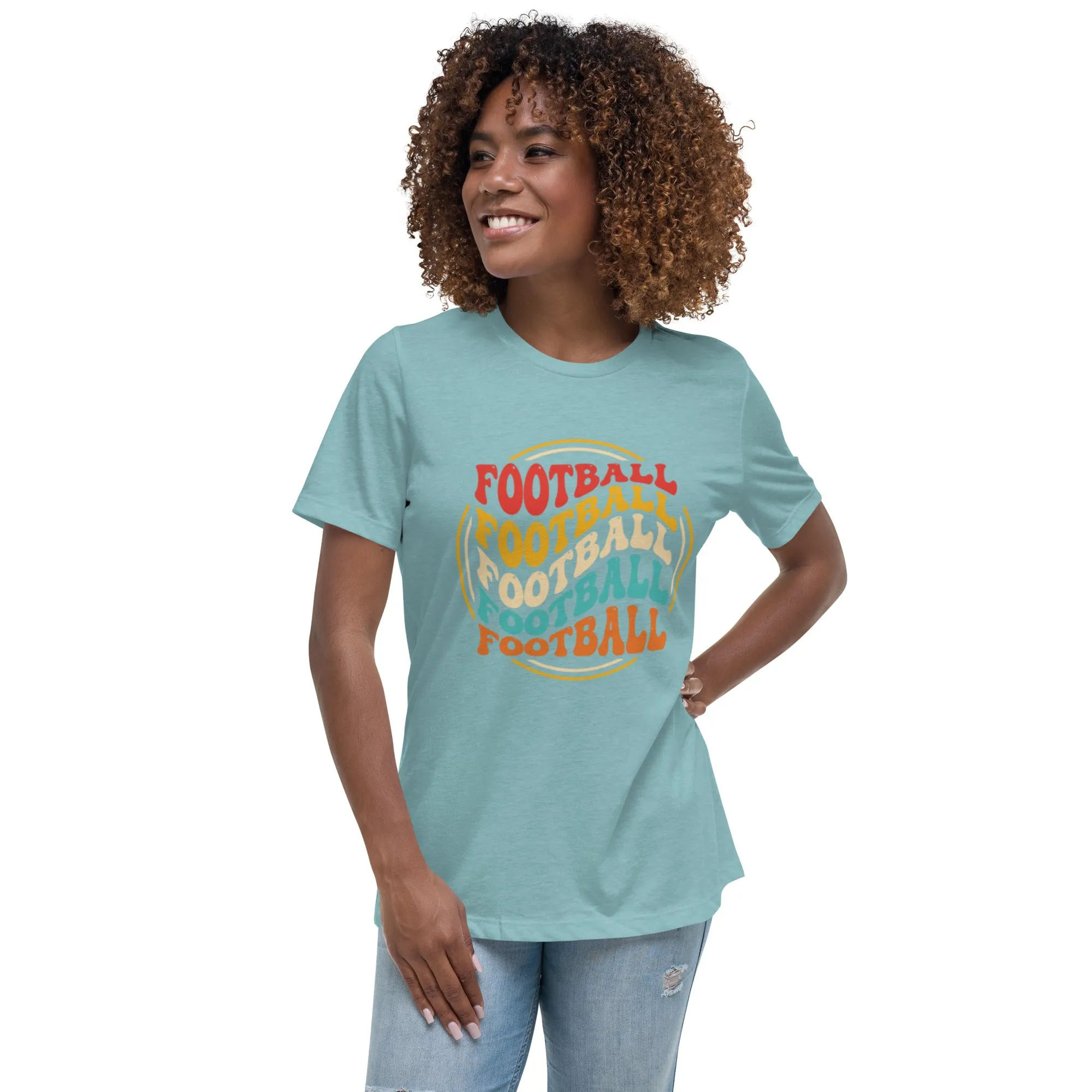 Women's Relaxed T-Shirt, Soccer/ Football, World T Shirt, S -3XL