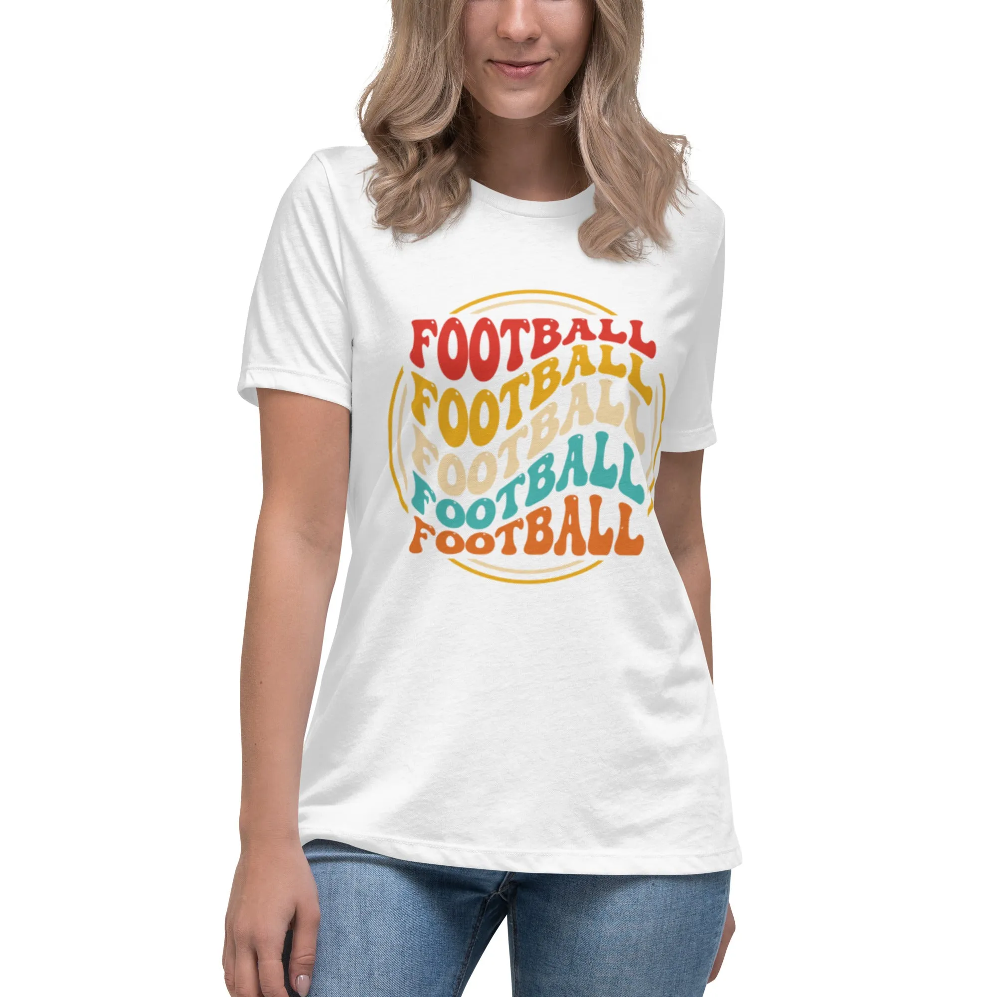 Women's Relaxed T-Shirt, Soccer/ Football, World T Shirt, S -3XL