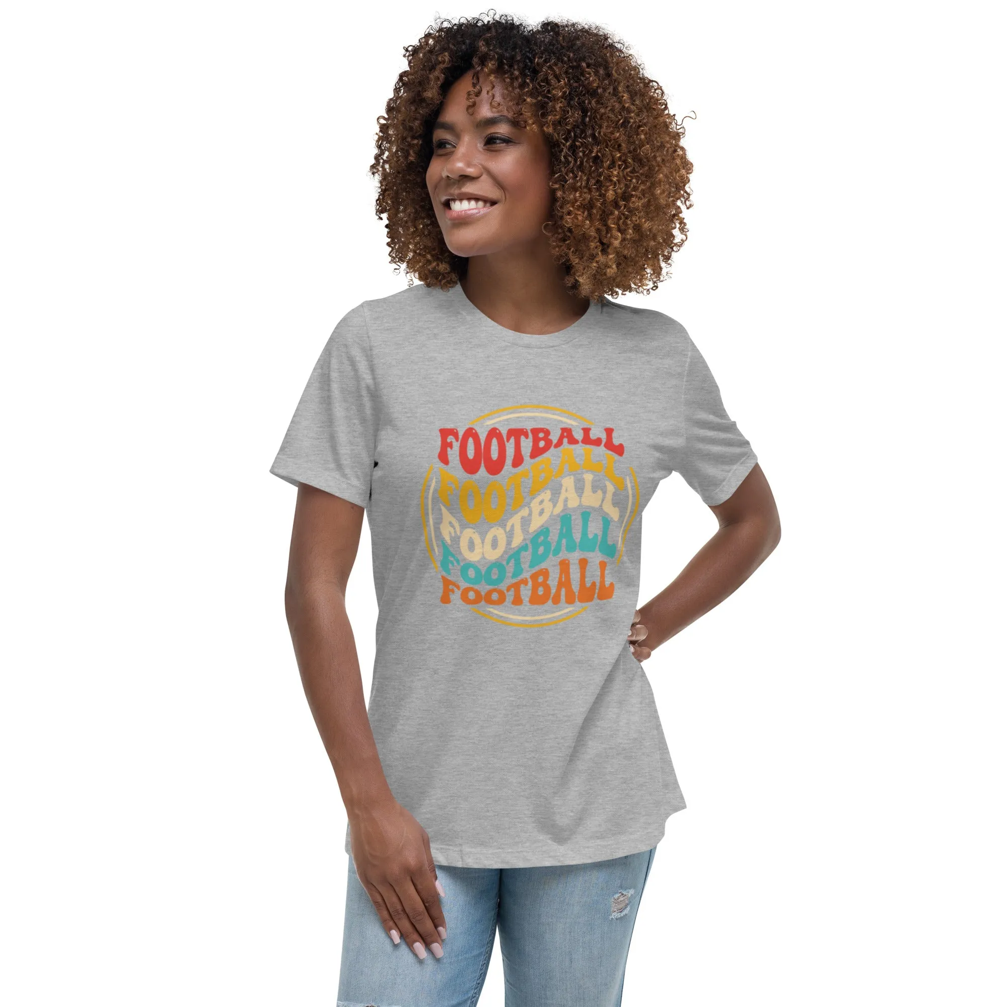 Women's Relaxed T-Shirt, Soccer/ Football, World T Shirt, S -3XL