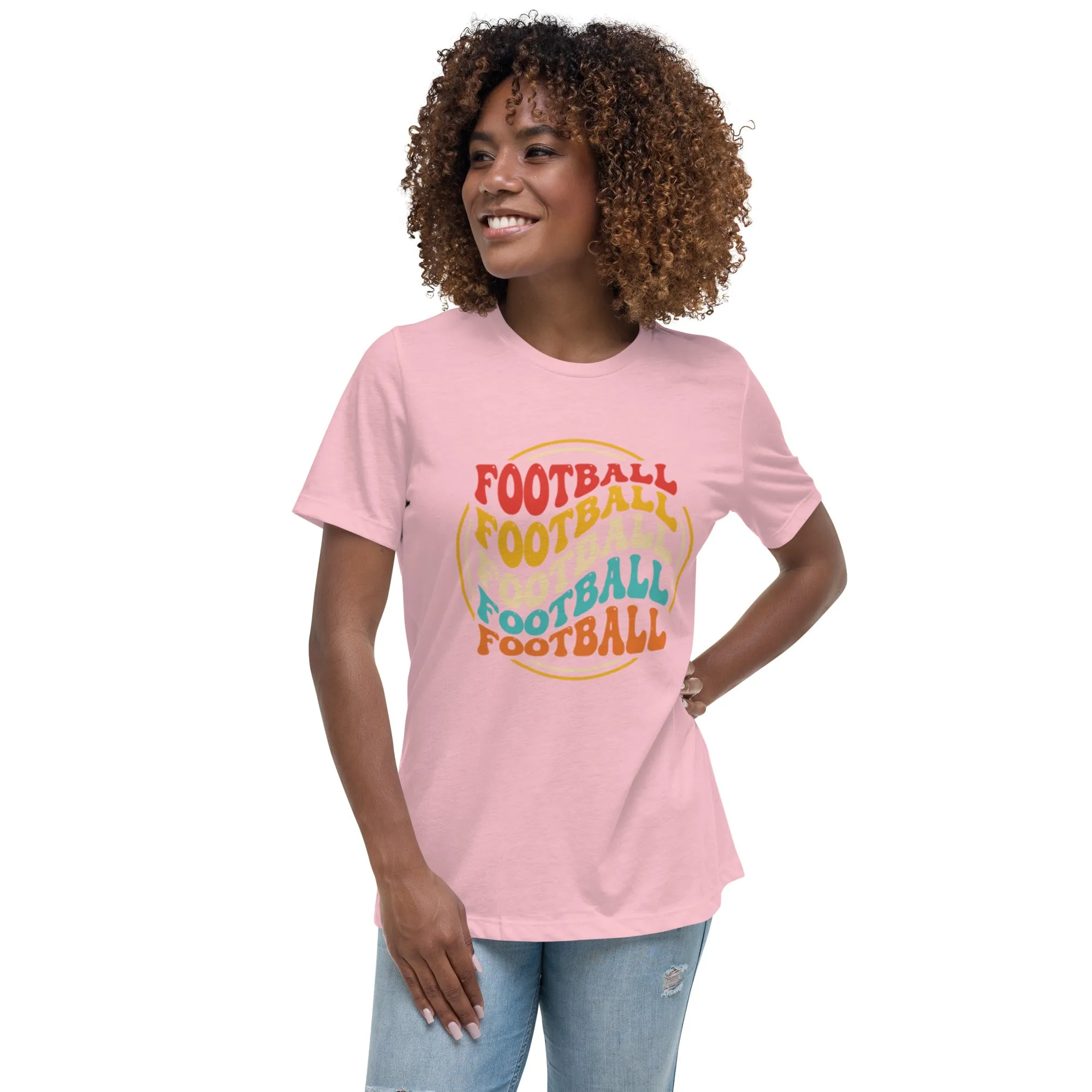 Women's Relaxed T-Shirt, Soccer/ Football, World T Shirt, S -3XL