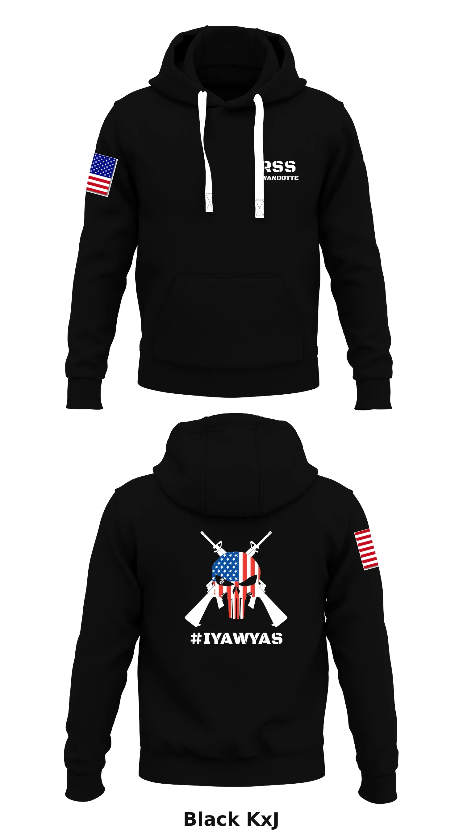 Wyandotte Marines Store 1  Core Men's Hooded Performance Sweatshirt - KxJ