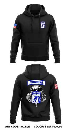 XVIII ABN CORPS STORE 1 Core Men's Hooded Performance Sweatshirt - a7XEpN